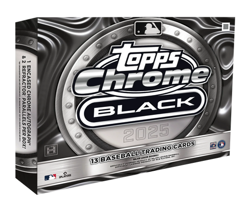 2025 Topps Chrome Black Baseball Hobby 12 Box Case
