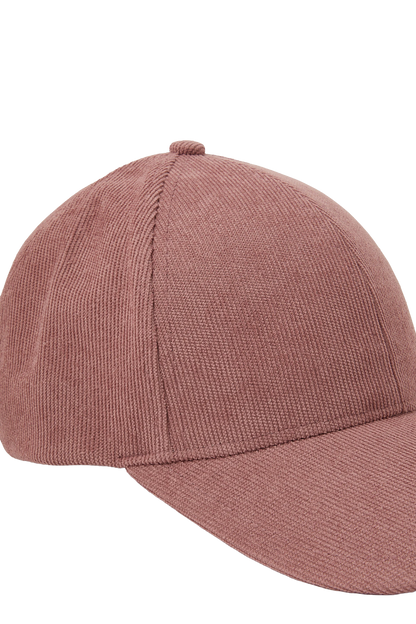 Dusty Rose Baseball Cap with Curved Brim, Classic Casual Style