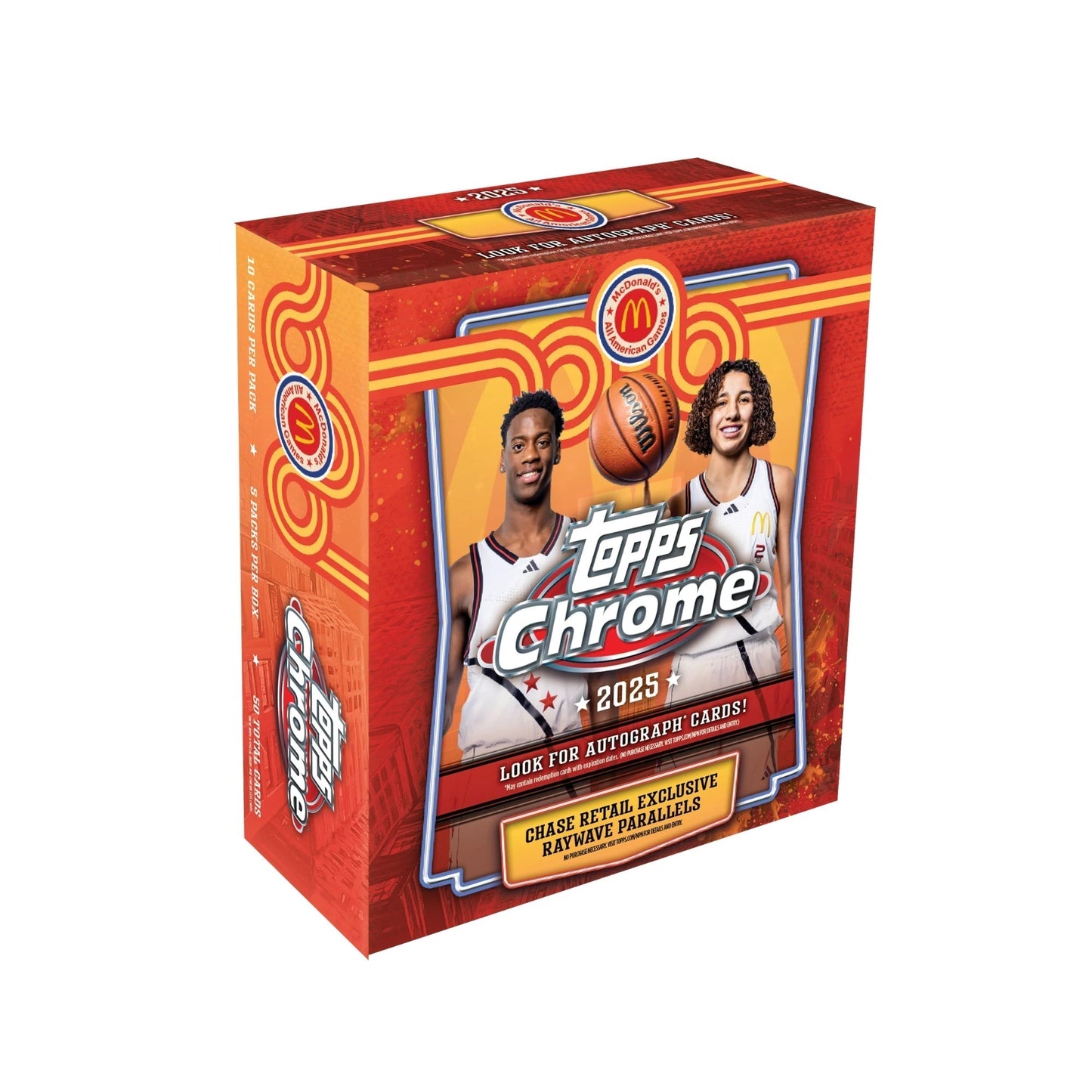 2025 Topps Chrome McDonalds All American Mega 20 Box Case
